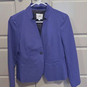 LOFT - Womens Blazer - purple - 4Petite